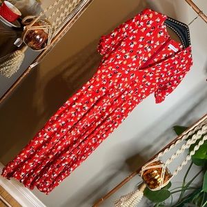 Faithful the brand red floral maxi dress, boho, bohemian